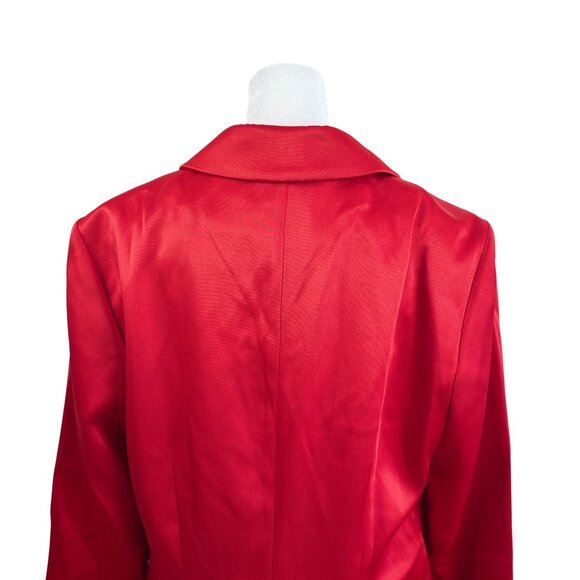 H&M Red Satin Double-Breasted Blazer Dress – Size Medium – NWT - Picture 7 of 9